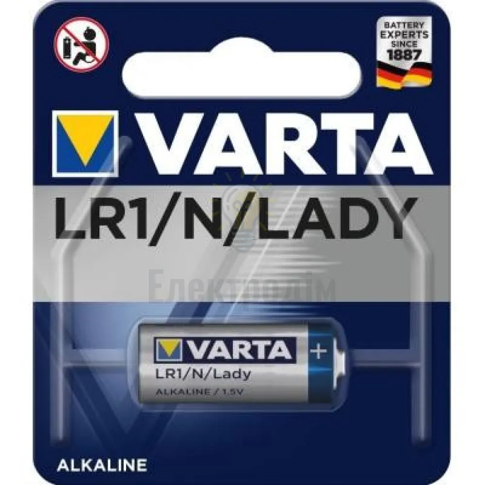 Батарейка VARTA LR1 (бл-1шт) Electronics 4001101401 