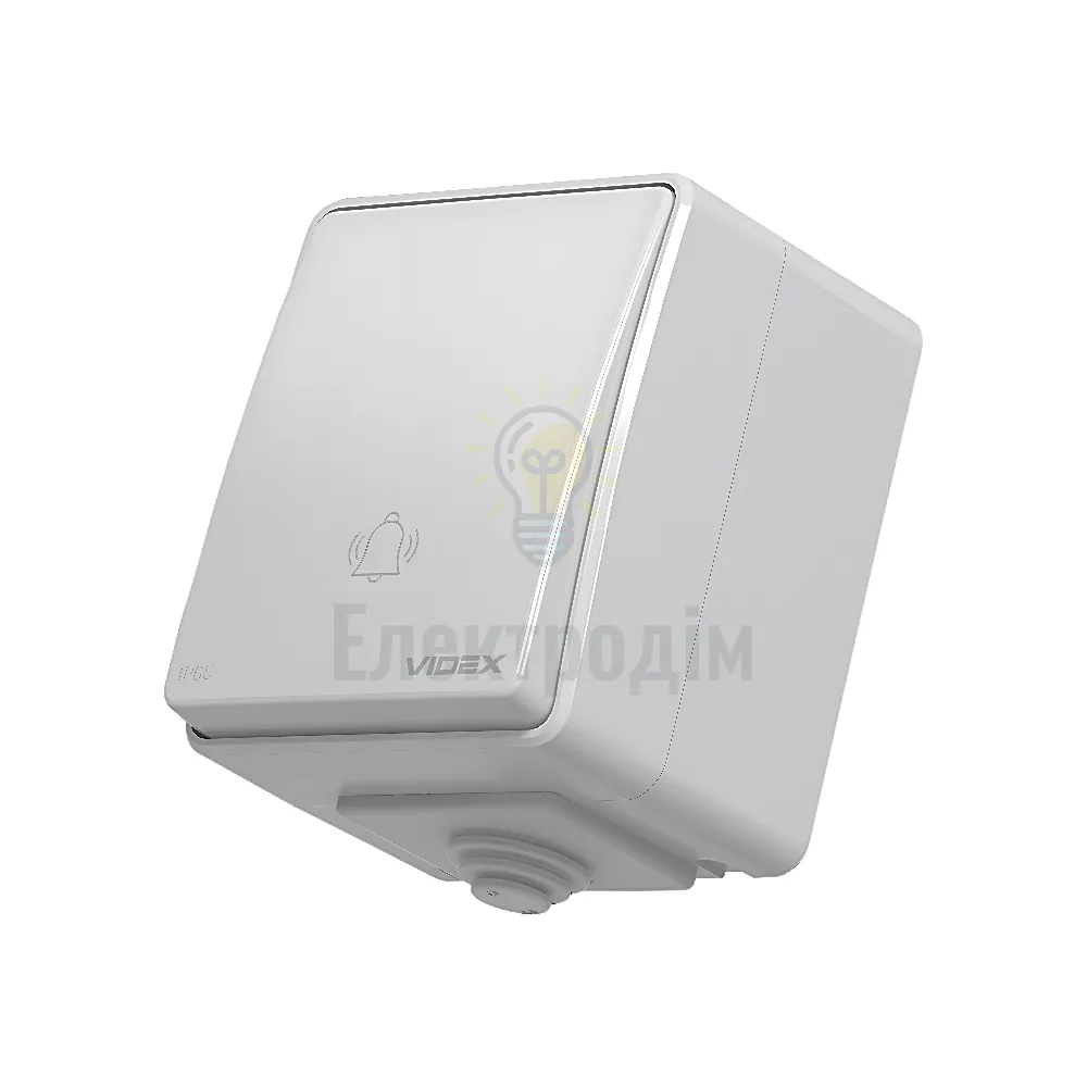 VIDEX BINERA IP65 Кнопка дзвінка сіра VF-BNW11DB-G 