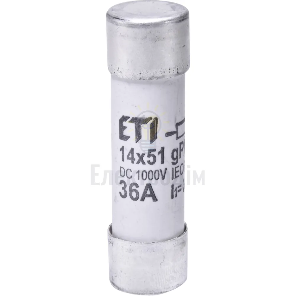 Запобіжник CH 14x51 gPV 36A 1000V (30kA) 2637115 