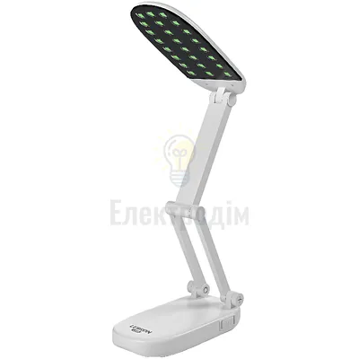 LED лампа настільна Lebron L-TL-L,6W,4100KLead-acid.біла,з блоком живлення 15-13-07 — купити в Електродім