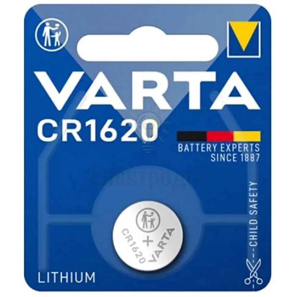 Батарейка VARTA CR 1620 (блистер-1 шт.) 6620101401 