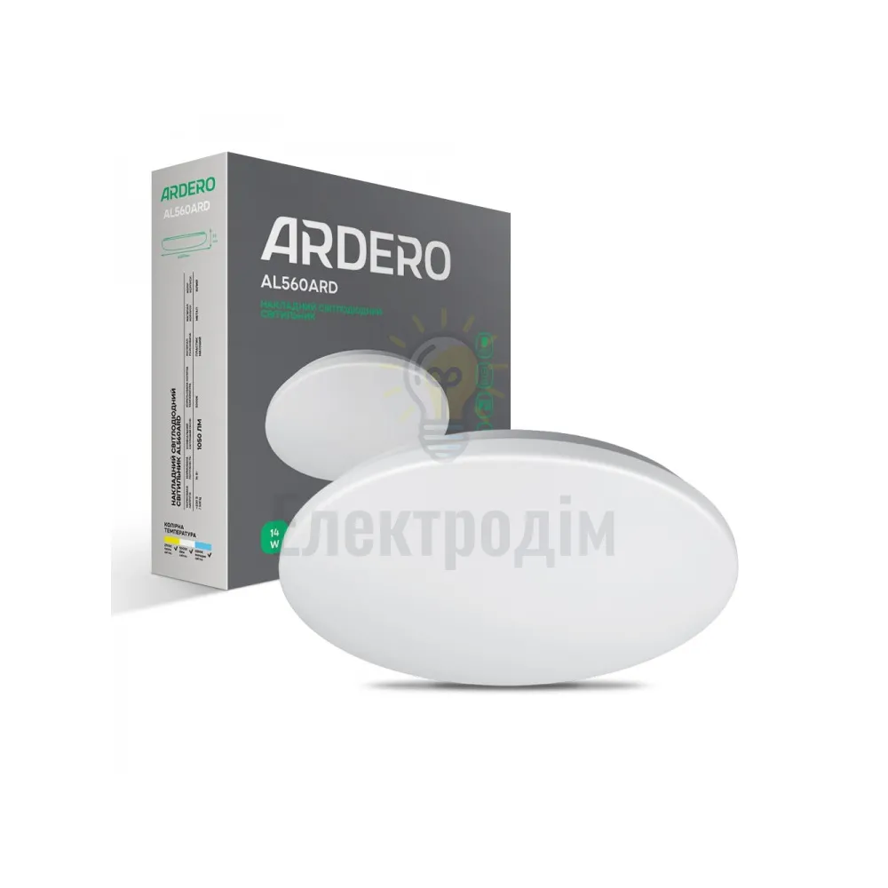 AL560ARD 14W коло накладний матовий 1050Lm 5000K 260*55mm 30553 