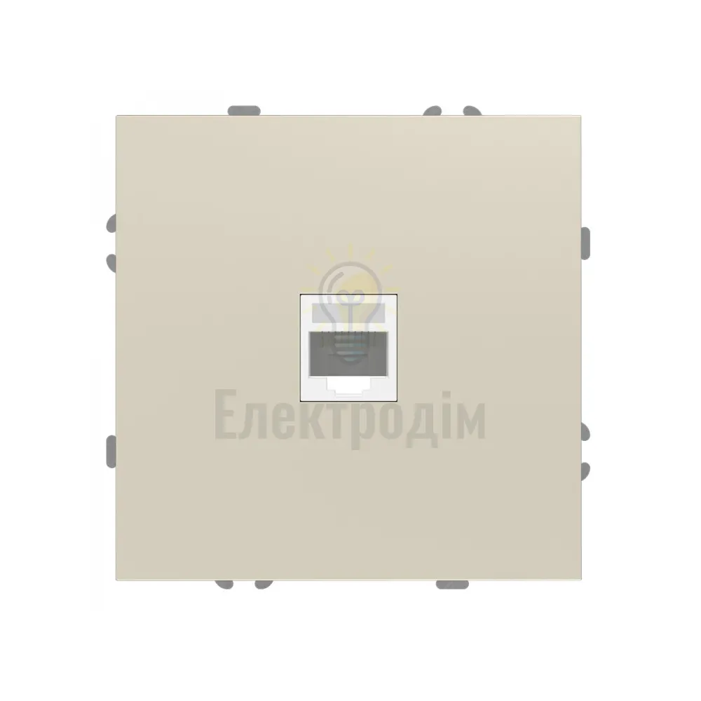 ER151PC-C розетка комп’ютерна, механізм шампань Soft 80826  - фото 1