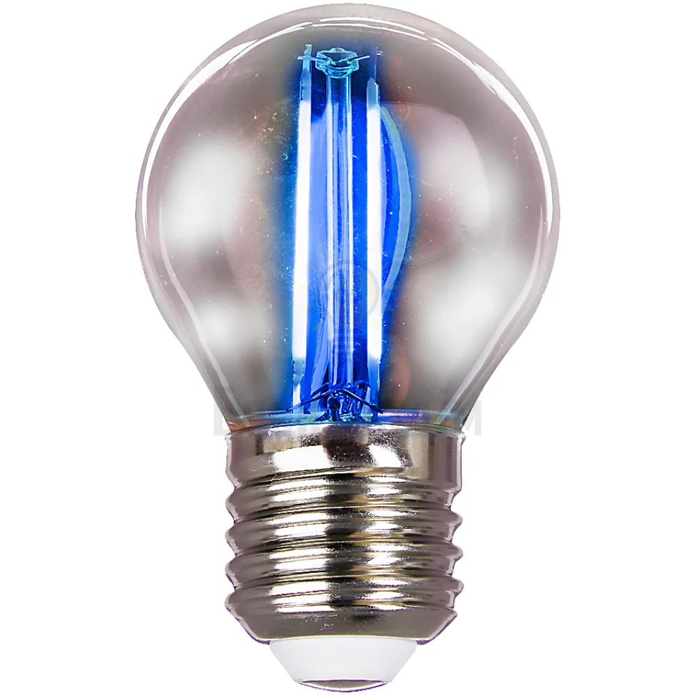 LED лампа філаментна VELMAX V-Filament-G45, 2W, E27, синя, 200Lm 21-41-34 