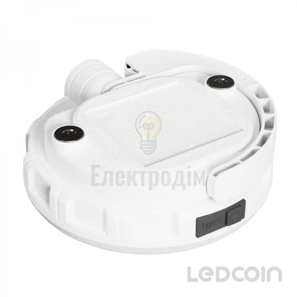 EL307 акум. світильник 14W, 158*54mm, 4*1500mAh (зм. акум. 18650), білий, LC 81168  - фото 5