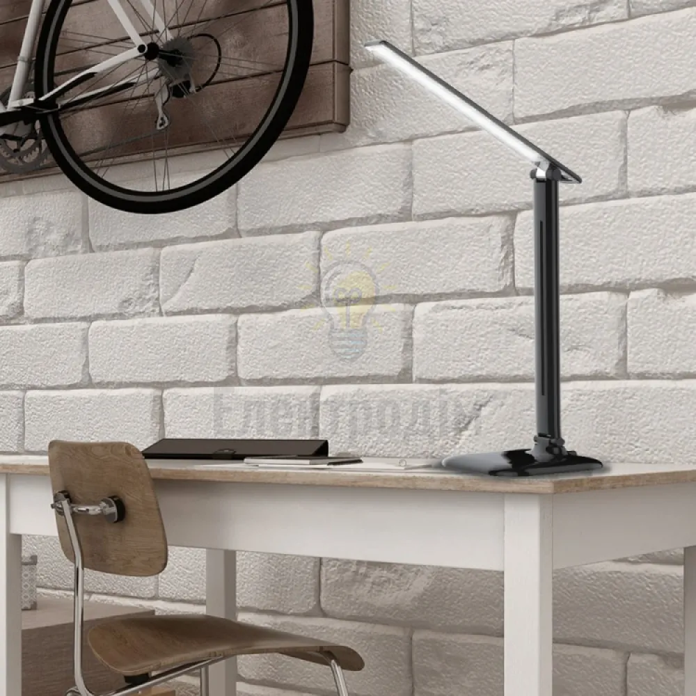DE1725ARD настільний світильник чорний 9W 6500К 500 LM (36*15*15cm) IP20 01955  - фото 1
