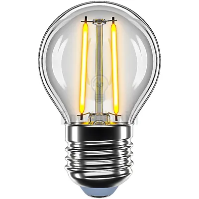 LED лампа VELMAX V-Filament-G45, 2W, E27, 2700K, 200Lm. 21-41-30 — купити в Електродім