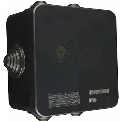 Розподільча  коробка серії UAtmo Jet Black 85*85*50 A0150170032 — купити в Електродім