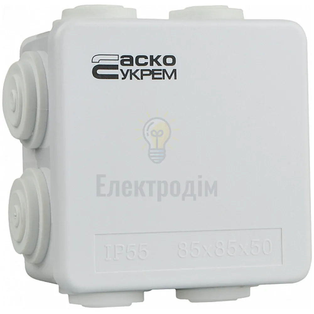 Розподільча коробка АСКО TY-RA 85х85х50 біла A0150170017 