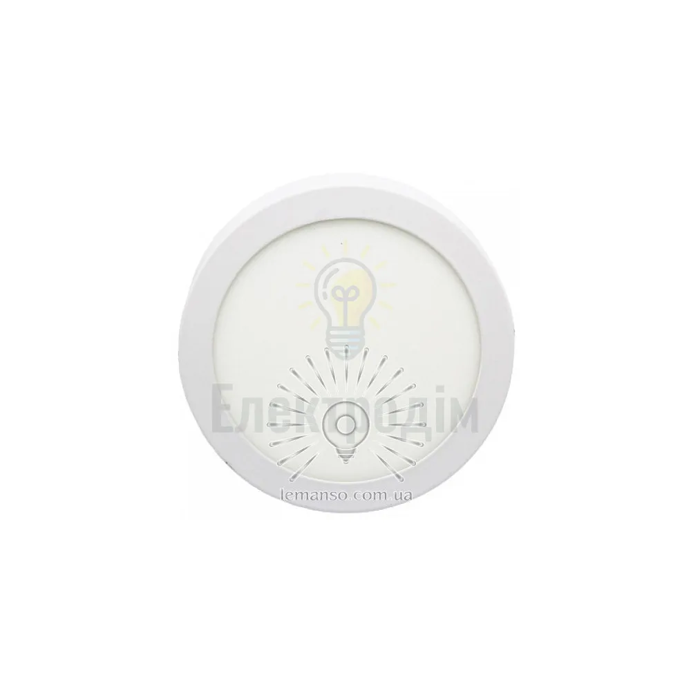 Накладна коло LED панель Lemanso 12W 900LM 6400K 85-265V Обрій LM1050 