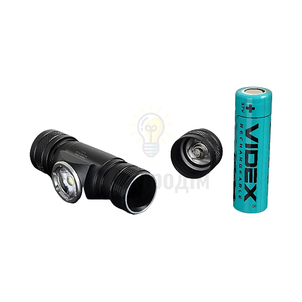 Налобный светодиодный фонарик VIDEX 1200Lm 5000K VLF-H065A  - фото 3