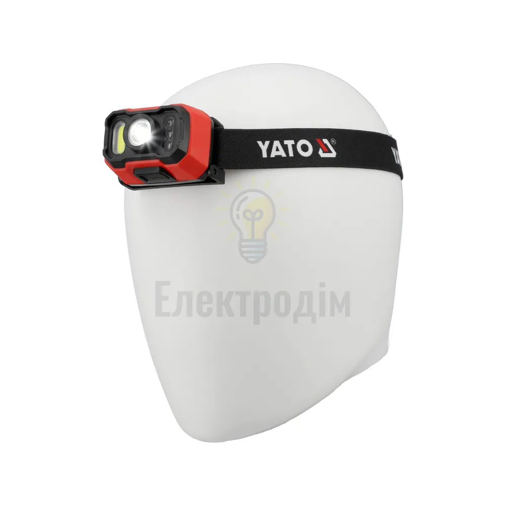 Акумуляторний ліхтар налобний з датчиком руху YATO YT-085942  - фото 8