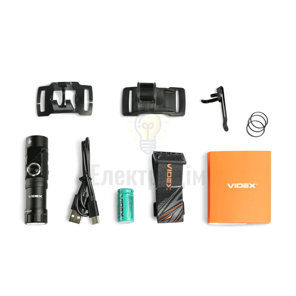 Портативний світлодіодний ліхтарик VIDEX  600Lm 5000K VLF-A244RH  - фото 6