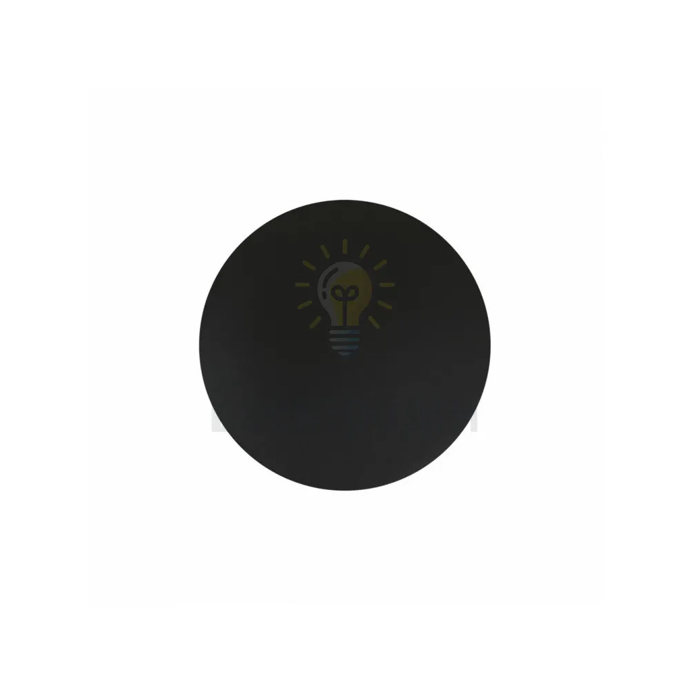 AL8100 230V 12W круг, чорний 400LM 3000К 150*50mm IP20 40171  - фото 3