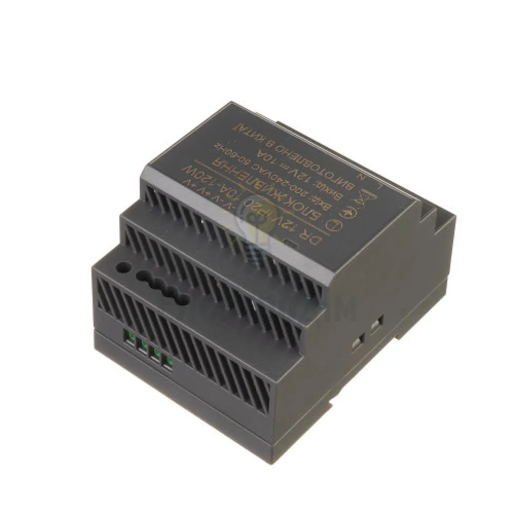 Блок  живлення 12В Блок живлення на DIN-рейку 12V - 10А - 120W DR IP20 1021421  - фото 3