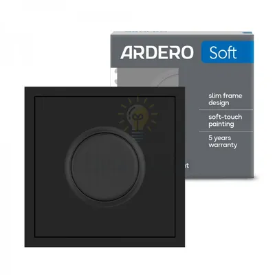 EV111D-B світлорегулятор поворотний для LED 5-100W, механізм чорний Soft 80753 — купити в Електродім