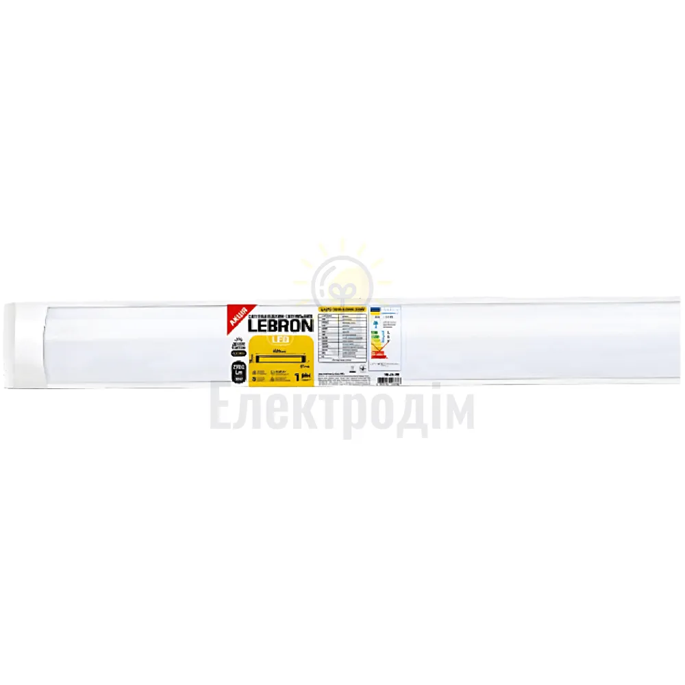 LED світильник LEBRON L-LPO 36W 1200мм 6200K 2700Lm шрінк 16-45-40 