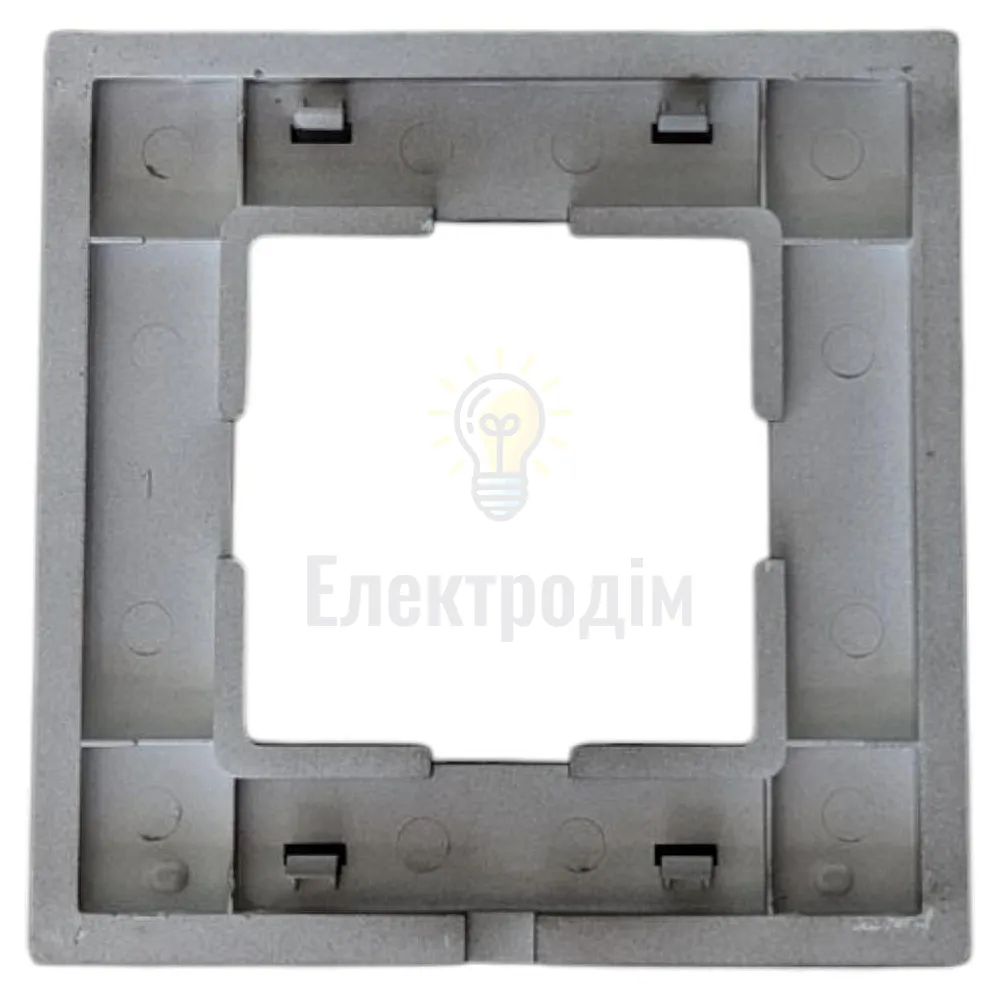 Рамка скляна горизонтальна одинарна graphite pearl (графіт) 0721  - фото 3