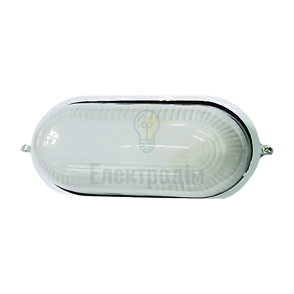 Світильник, скло-метал, білий, Е27, 60/75W, 215х100x80мм, IP54, (МС-1101) 36-93-11 