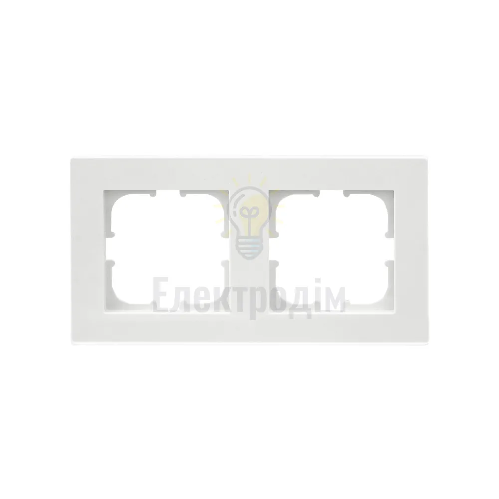 Рамка KARELL біла двійна 200-010000-102 