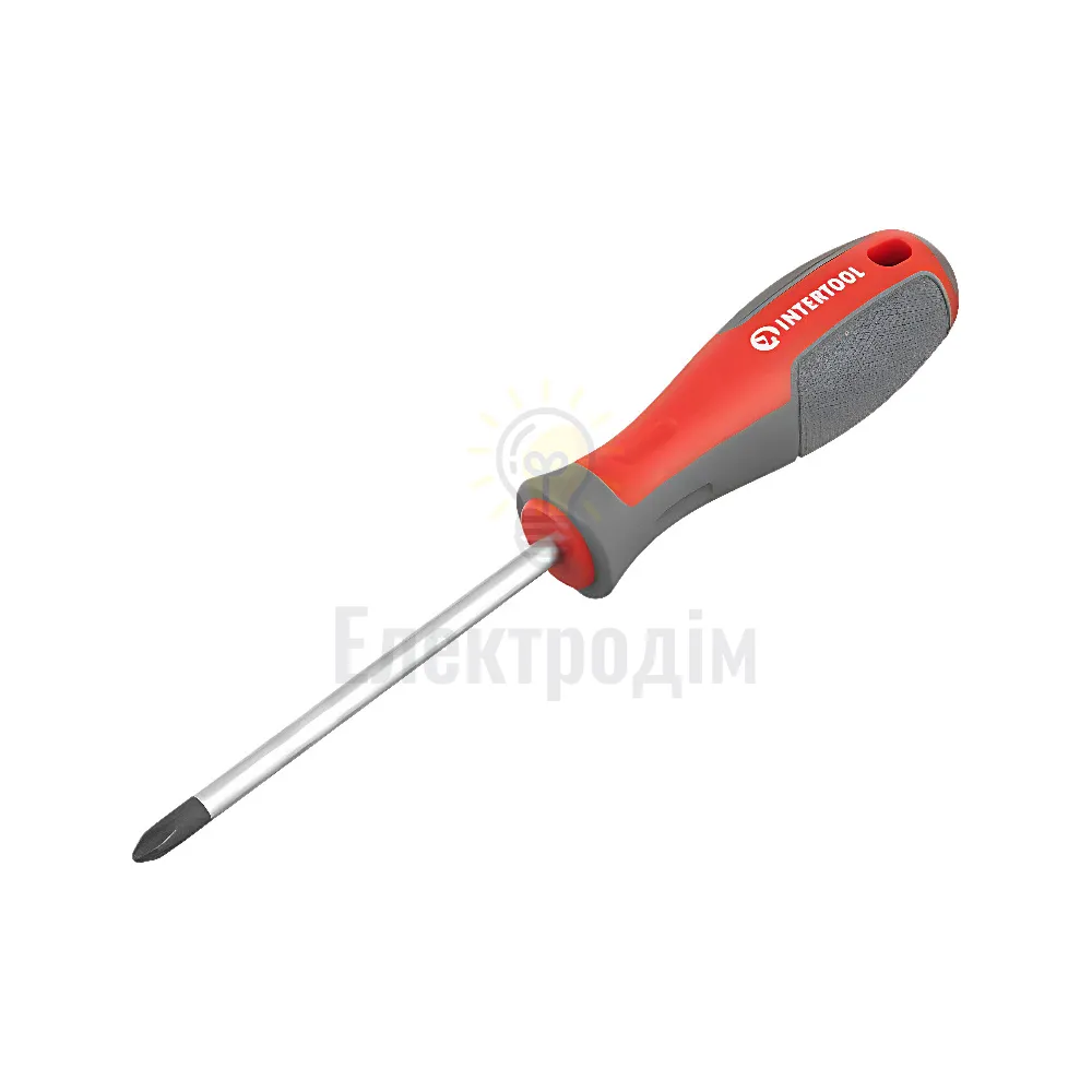 Викрутка PH2 * 100 мм, CR-V INTERTOOL VT-3320 