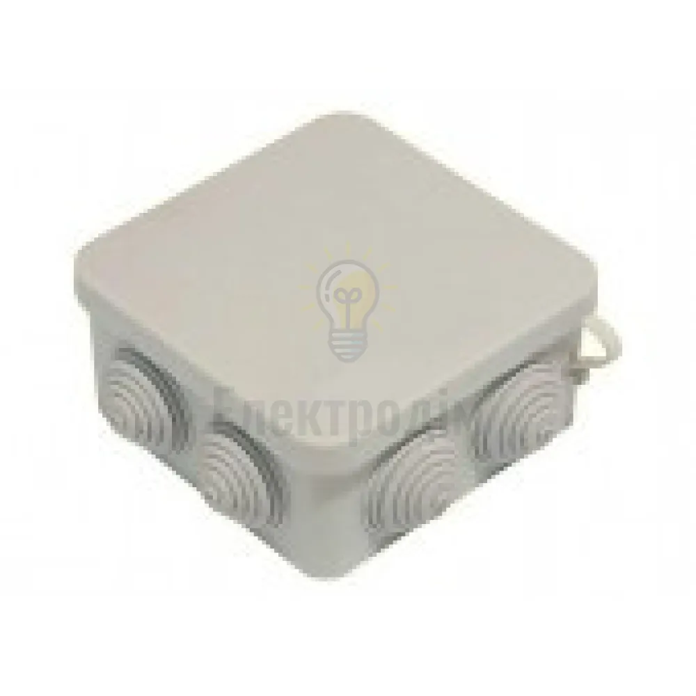 Коробка монтажна Premium Gray P-7 95x95x60 мм без клем Р-7 