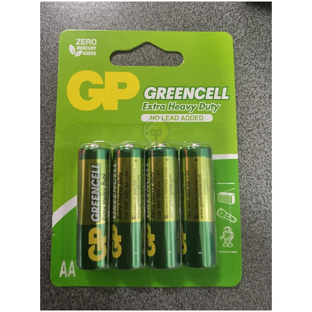 Батарейка GP Greencell R6 АА (Блістер) 