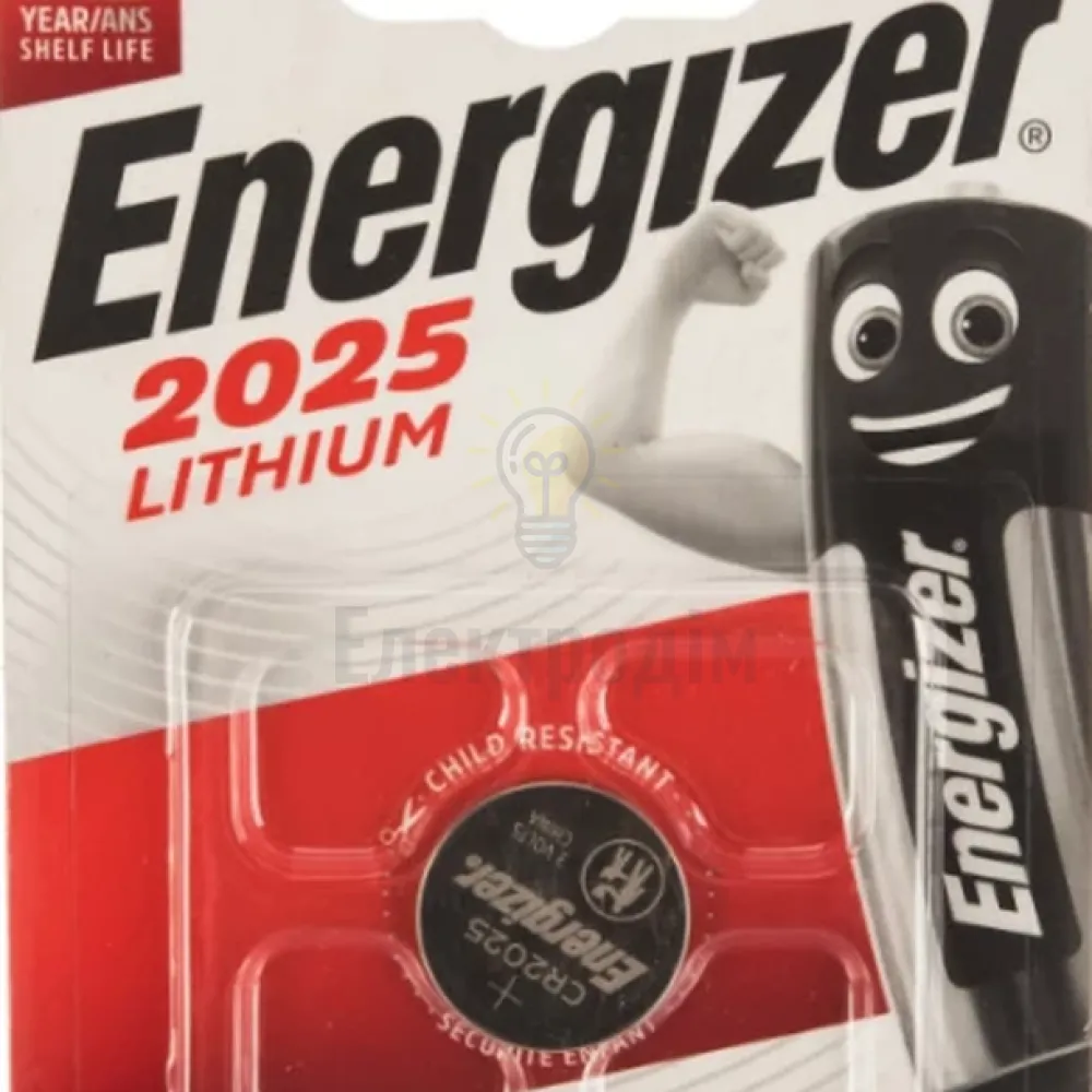 Батарейка CR2025 (бл-1шт) Energizer 6352549 