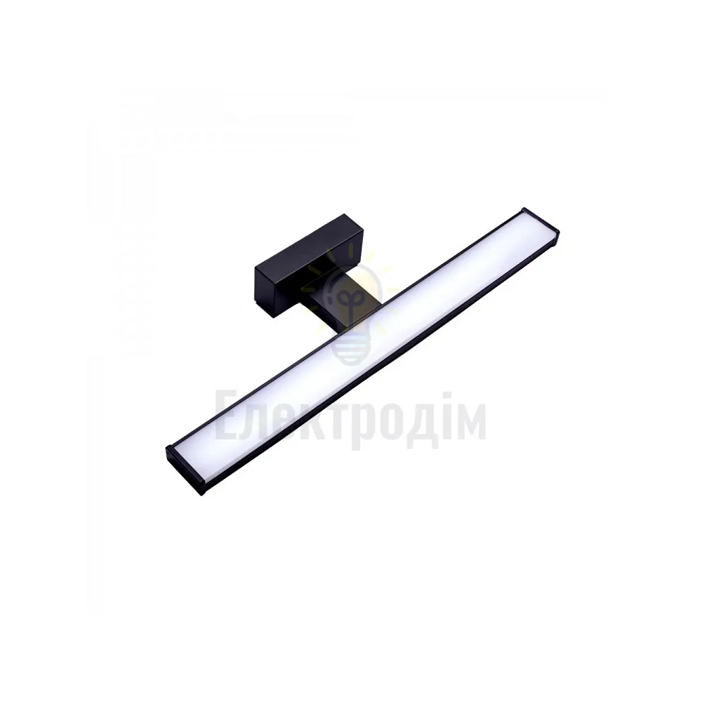 AL5080ARD 230V 8W 580LM 4000К 400*106*42mm IP44 чорний, матовий розсіювач 80193 