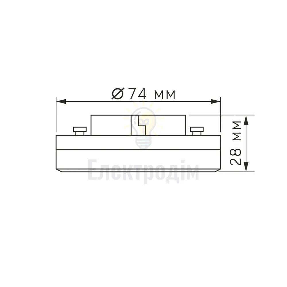 Лампа GX53 10W 4100К 220V D LED Videx Димерна VL-GX53D-10534  - фото 5