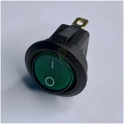 Перемикач  круглbй червоний з підсв. 250V/6A  KCD1-101N-8 LSW07 — купити в Електродім