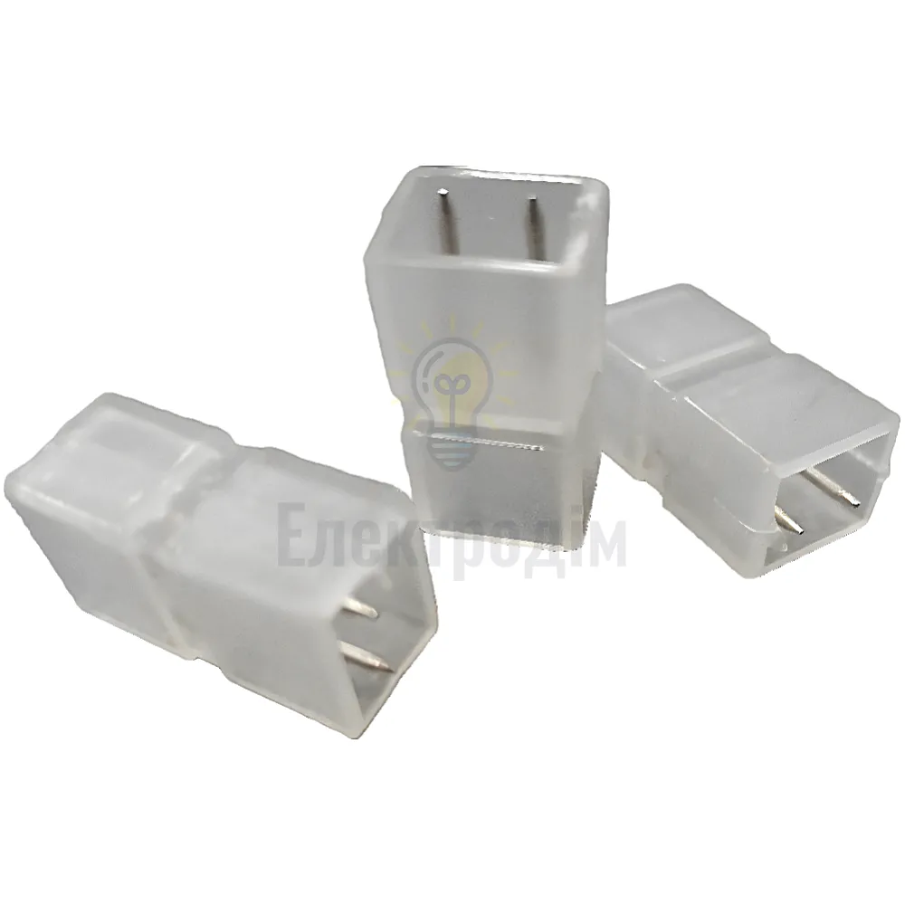 # 10/3 Конектор двосторонній для світлодіодної стрічки 5mm 2pin.  220V 