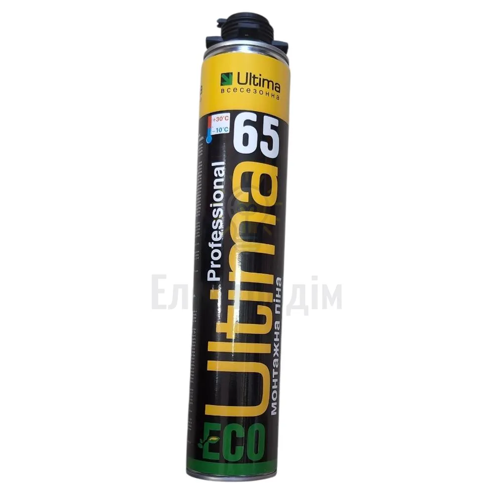 Поліуретанова монтажна піна ULTIMA ULTIMA ECO ПОЛИУРЕТАНОВАЯ МОНТАЖНАЯ ПЕНА, (РУЧН). 752ML ПТ-2142 