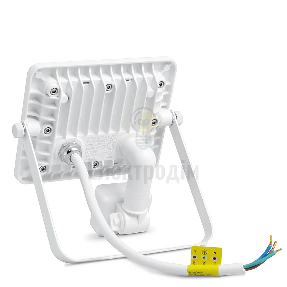 Д/р LED прожектор VIDEX F2e 20W 5000K з датчиком руху та освітленості VL-F2e205W-S  - фото 4