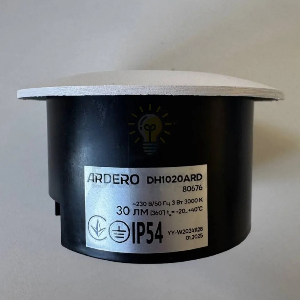 DH1020ARD 230V 3W 30Lm 3000K коло 84*47mm білий IP54 80676  - фото 2
