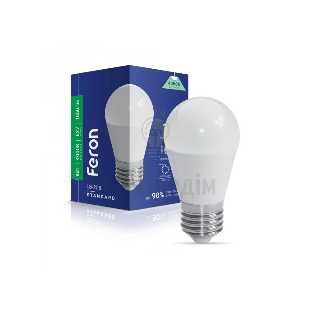 LB-205 G45  230V 9W 1050Lm  E27 4000K 40179 