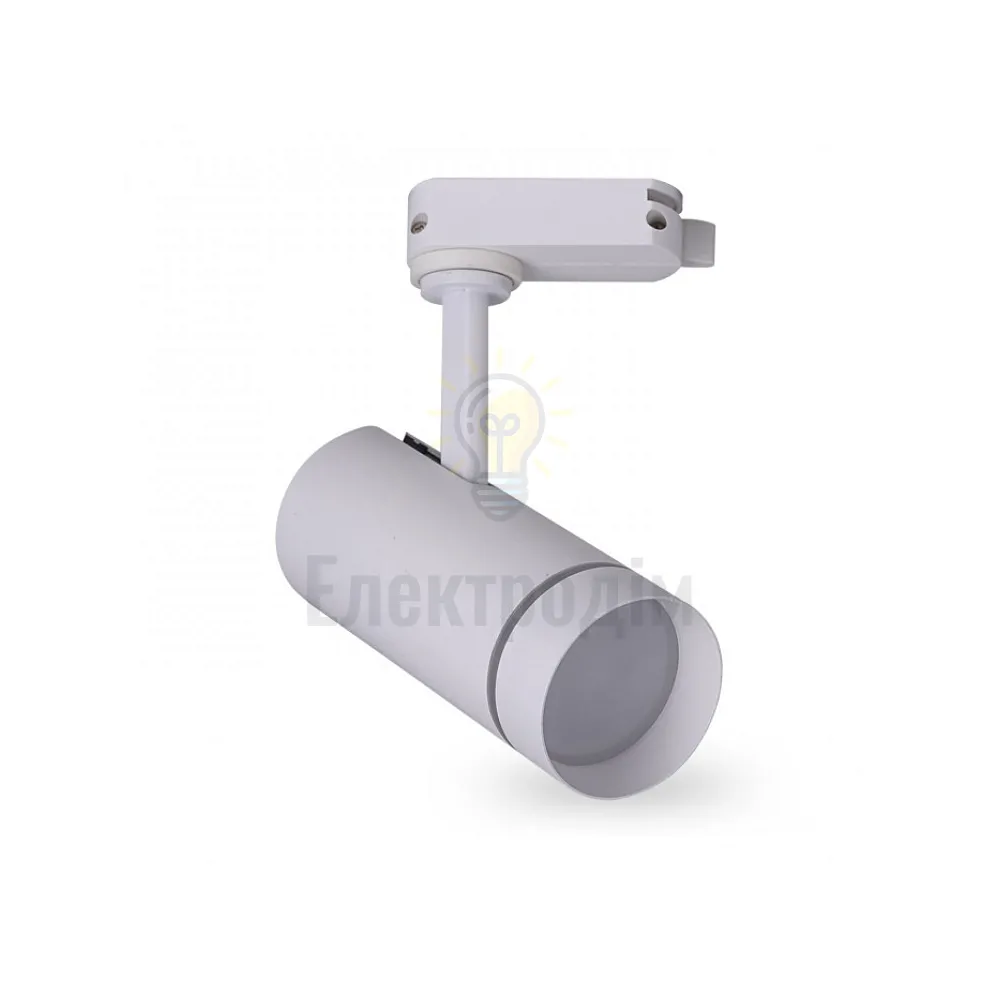 Світильник трековий SMD 18W 4000K IP40 80град білий 85*70*225мм AL106 