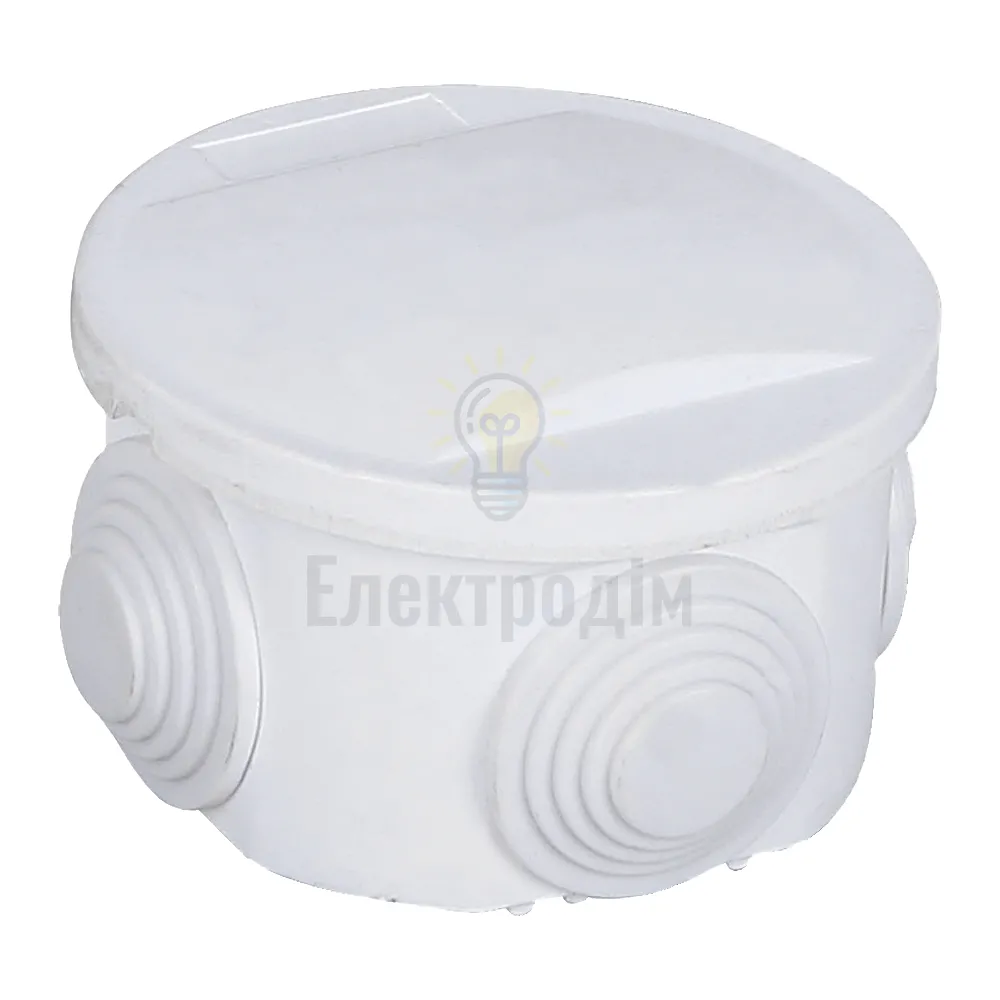 Коробка розподільча зовнішня кругла 80х50 ІР55 503003 TAKEL 