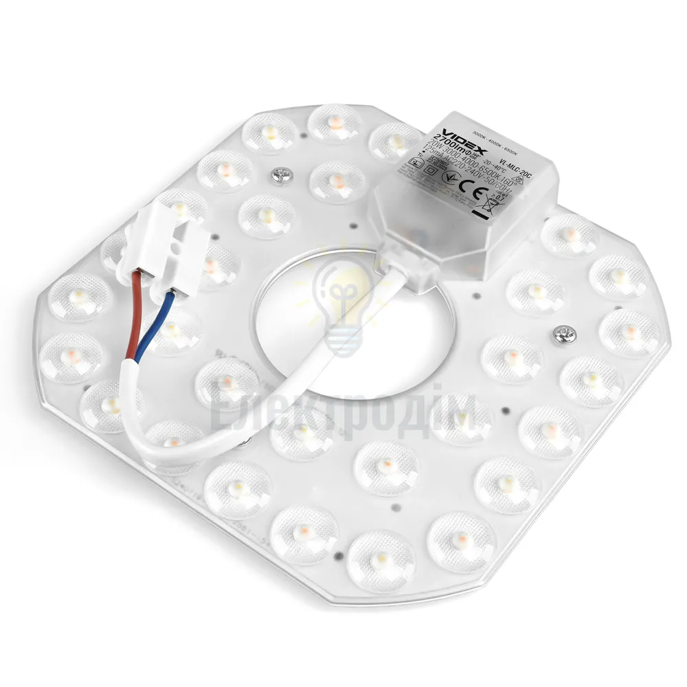 Рем комплект LED модуль для світильників 20W VIDEX VL-MLC-20C 3000-4000-6500K VL-MLC-20C  - фото 7