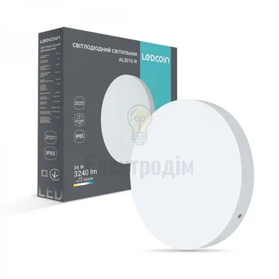 AL3010-R 36 Вт 6500К IP65, круг, ф240*35 мм LC 80384 — купити в Електродім