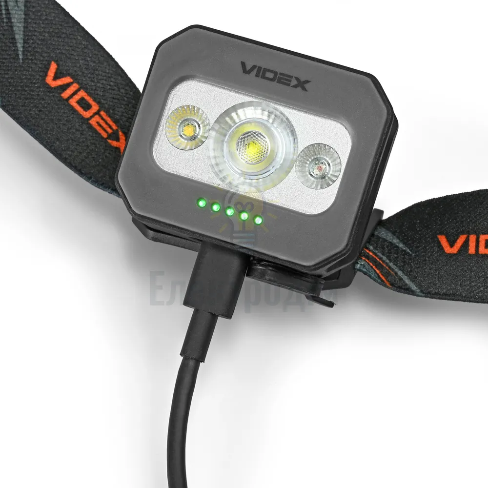 Налобний світлодіодний ліхтарик VIDEX VLF-H086 400Lm 3000K/5000K/RED (20шт/ящ) VLF-H086  - фото 6