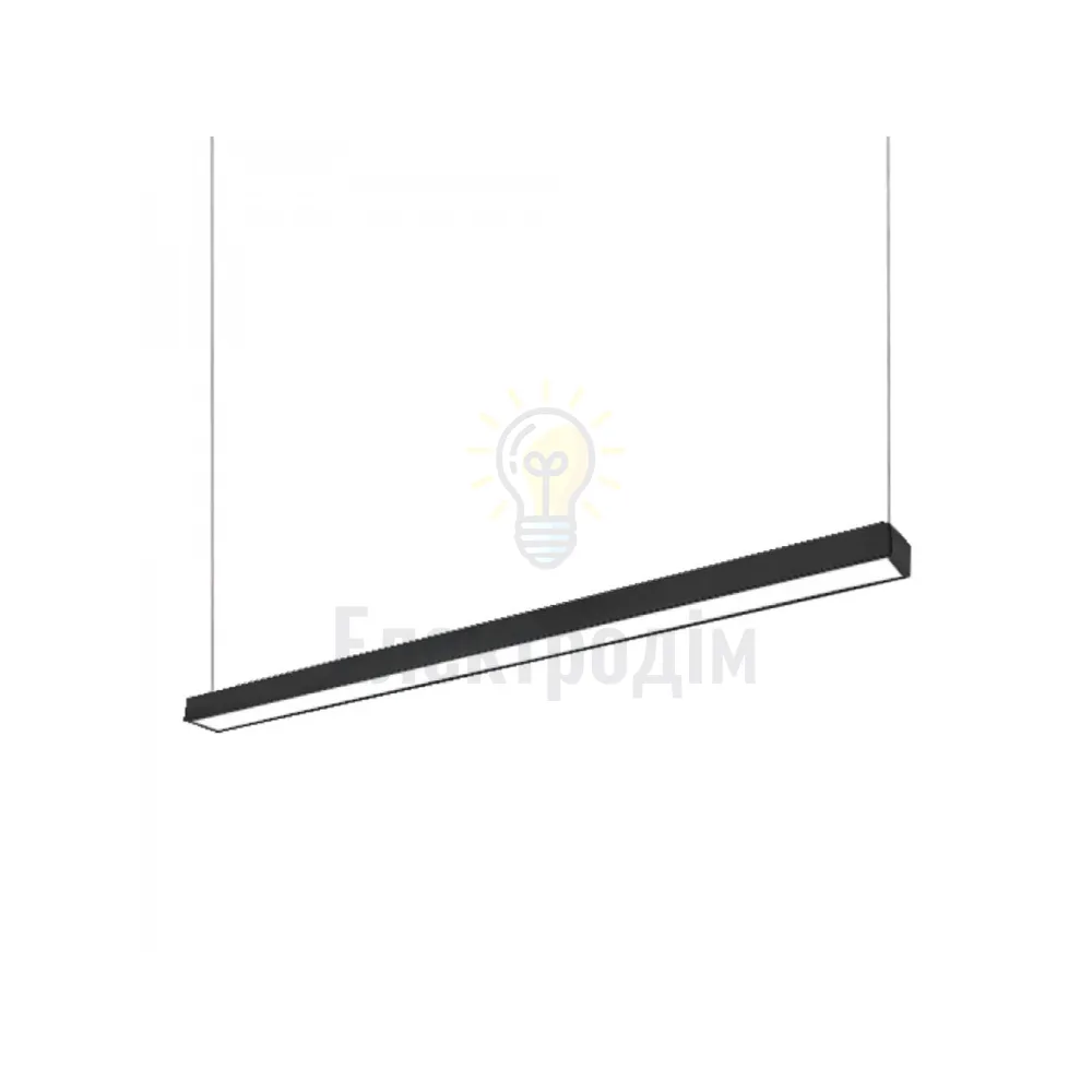 AL4010 45W 6500K чорний 100*35*1200 mm (підвіс 1m) 80186 