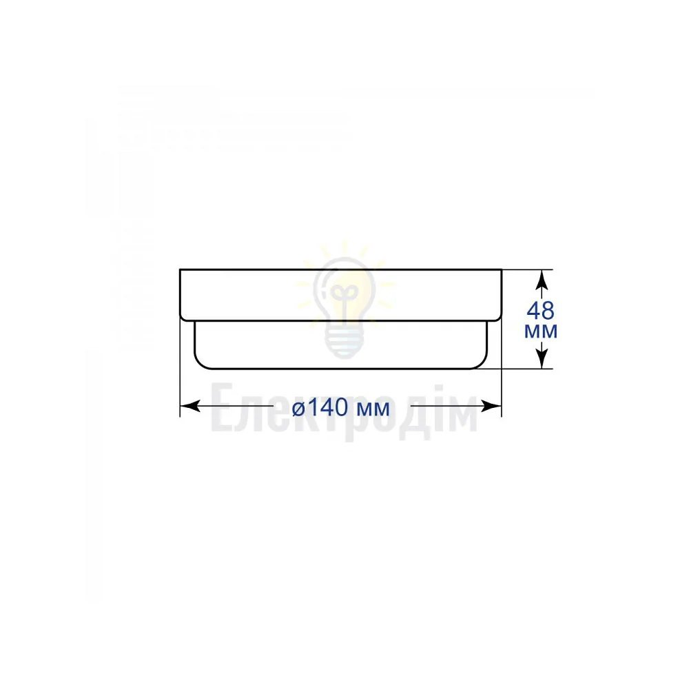 AL3005-R 12W 6500К IP65, коло 40203  - фото 1