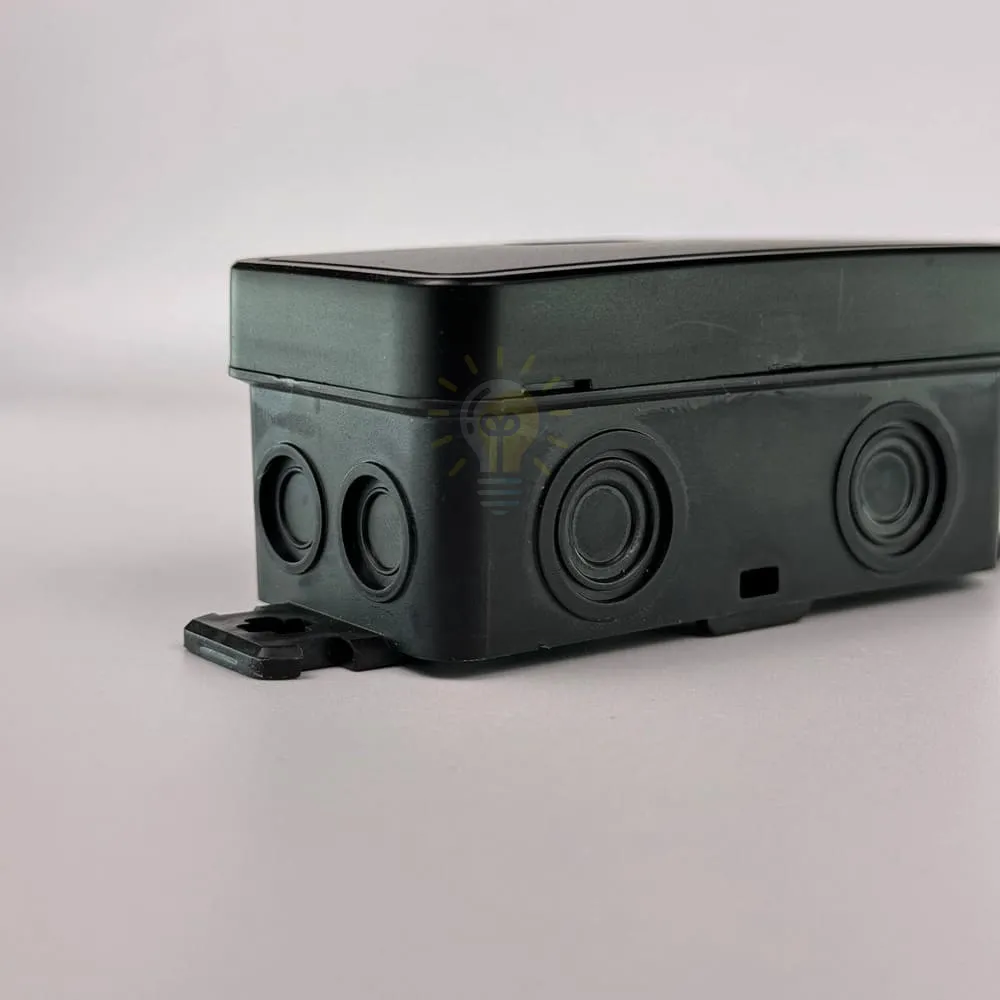 Коробка розподільча СКІМ K45B 85х43х39 чорна IP44 B1102005  - фото 1