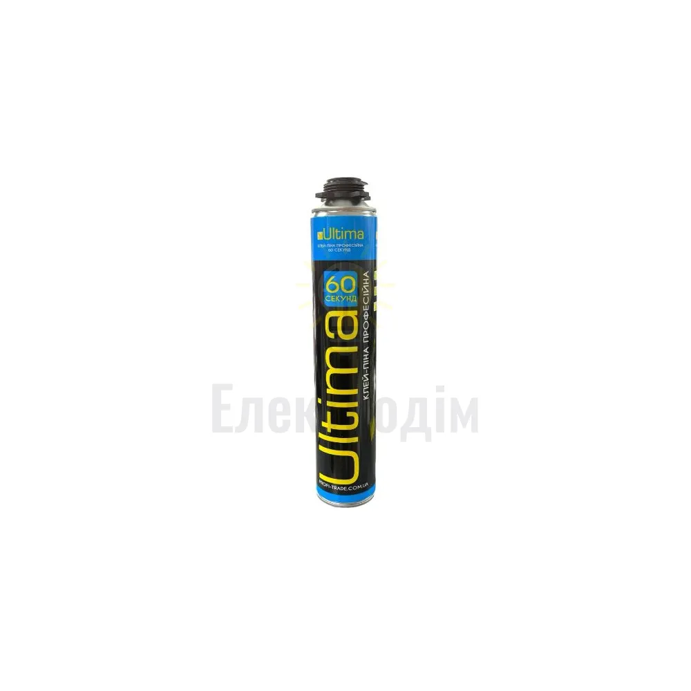 Пена монтажна ULTIMA ULTIMA Клей- піна під пістолет 60 сек  800ml, 12 шт. ПТ-2139 ПТ-2139 