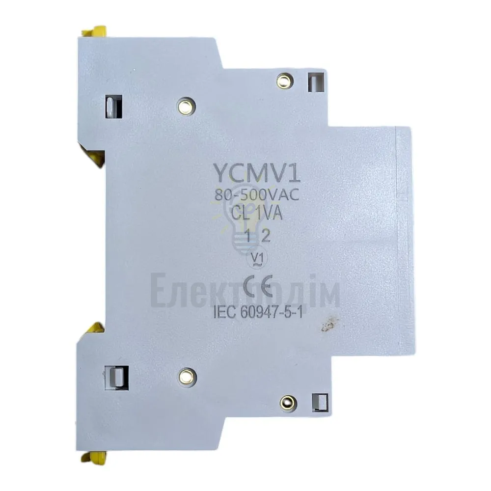 Сигнальна арматура Вольтметр Lemanso на DIN-рейку однофазний 1L+1N AC 80V-500V LM6359  - фото 2