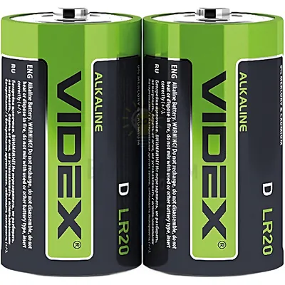 Батарейка Videx LR20 (1 шт.) — купити в Електродім