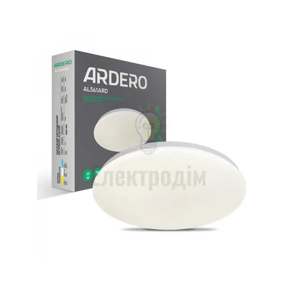 AL561ARD 22W коло накладний зірк. небо 1500Lm 5000K 330*60mm 01953 