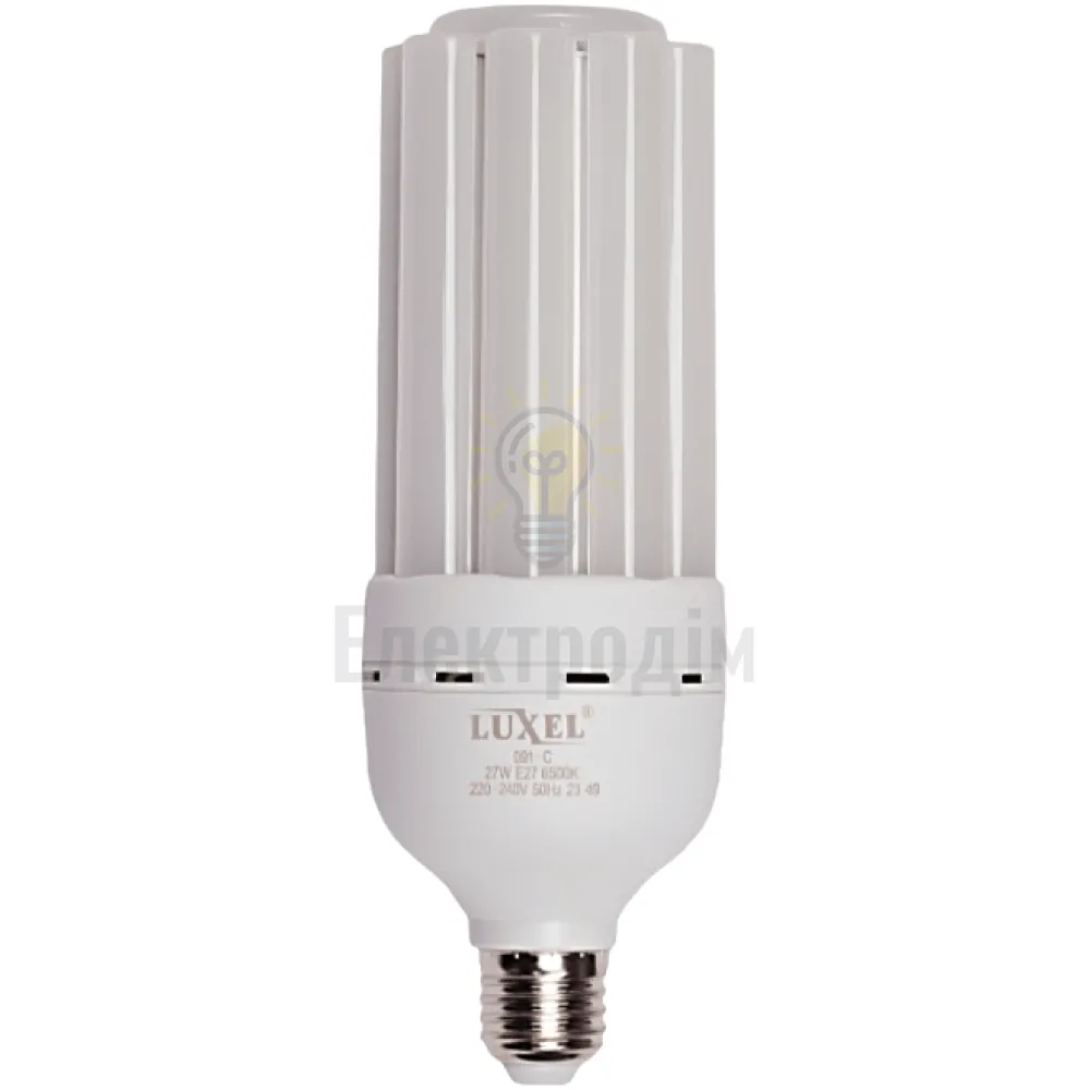 LUXEL Лампа LED 27w E27 6500K (091-C) 091-C Luxel 