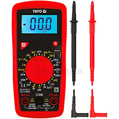 Yato Мультиметр цифрової багатофункціональний Yato YT-73081 — купити в Електродім